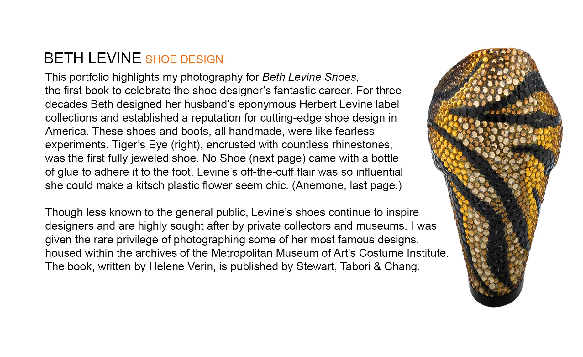 BETH LEVINE Shoe Design
