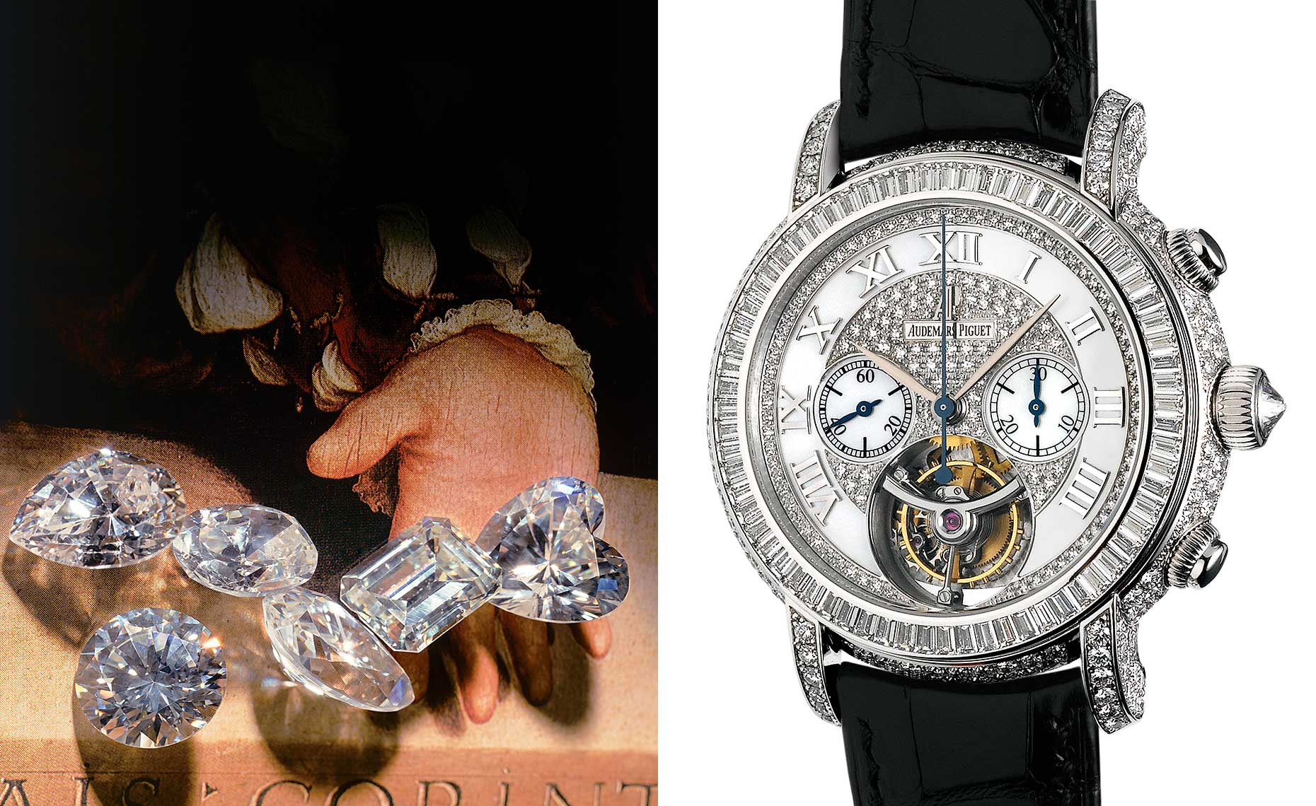 Counterfeit diamonds and Audemars Piguet wristwatch