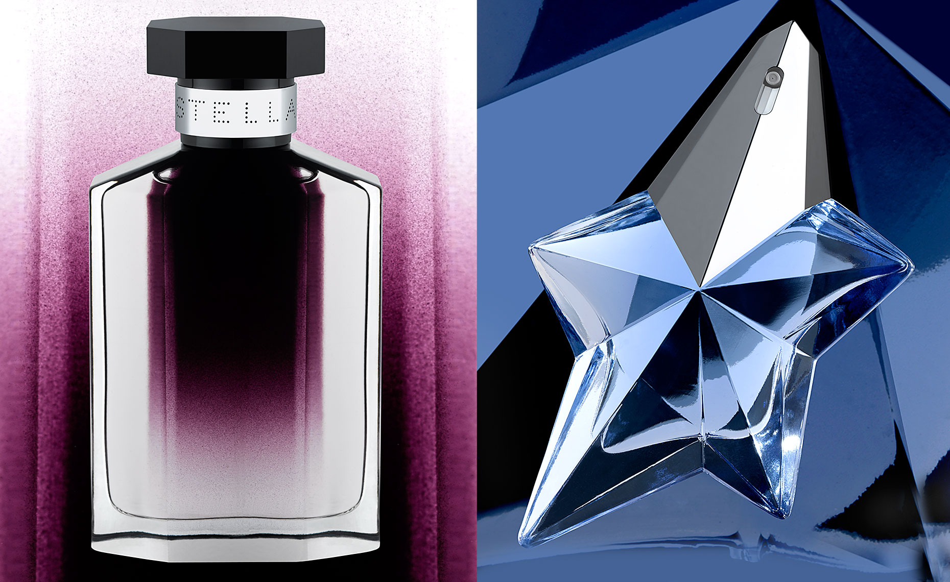 Stella McCartney and Thierry Mugler Angel fragrances